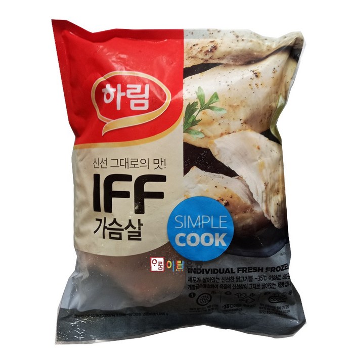 하림/IFF 가슴살(냉동) 1kg 대표 이미지 - IFF 닭가슴살 추천