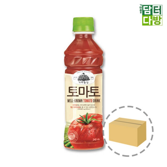 가야농장 토마토 주스, 340ml, 24개 대표 이미지 - 토마토즙 추천