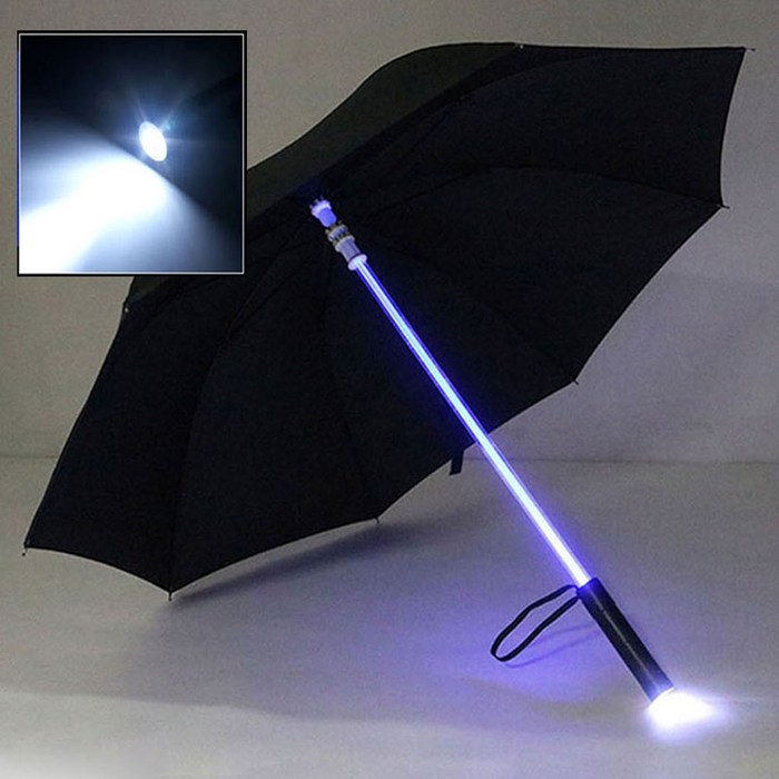 레인세이버우산 우산검 LED 야광 장우산 광선검우산 쓸모없는선물 블랙색상 사은품 우산파우치 증정