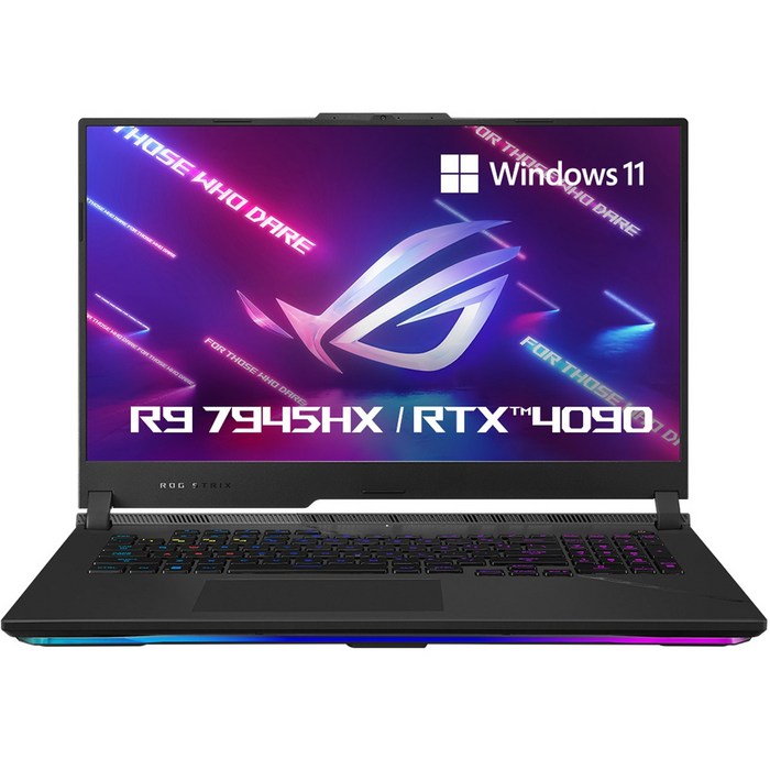 에이수스 2023 ROG 스트릭스 스카 17 라이젠9 라이젠 7000 시리즈 지포스 RTX 4090, Off Black, 1TB, 32GB, WIN11 Home, G733PY-LL002W 대표 이미지 - 고성능 노트북 추천