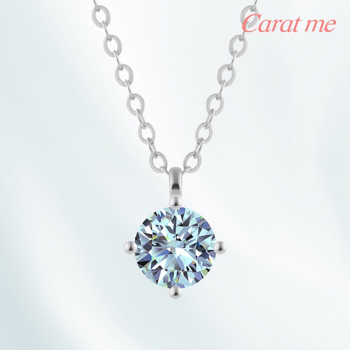 [ GRA/엑설런트/국내생산/Color Moissanite ] 14k.p 캐럿미 7색 모이사나이트 랩 다이아 에브리데이 목걸이 대표 이미지 - 다이아 목걸이 추천