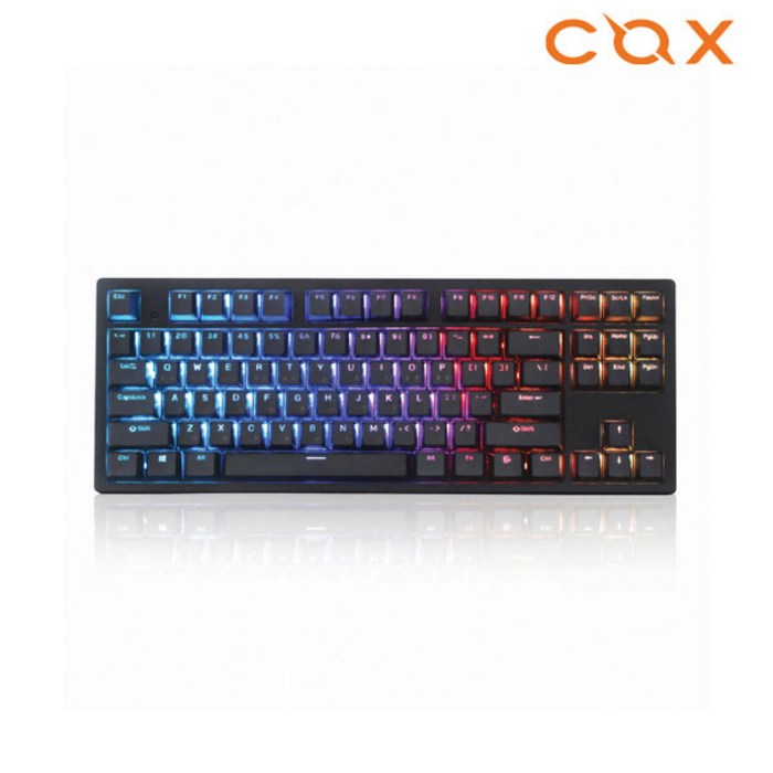 콕스 엔데버 텐키리스 RGB PBT (블랙 35G 50G) 무접점 키보드, 블랙(50G), 키압 대표 이미지 - COX 기계식 키보드 추천