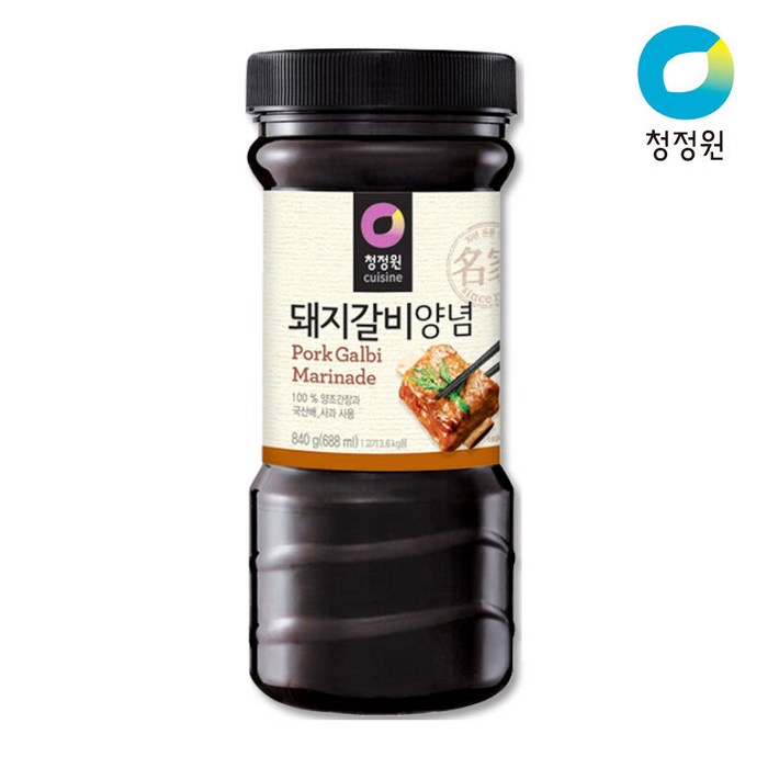 청정원 돼지갈비 양념장, 840g, 2개 대표 이미지 - 갈비 양념 추천