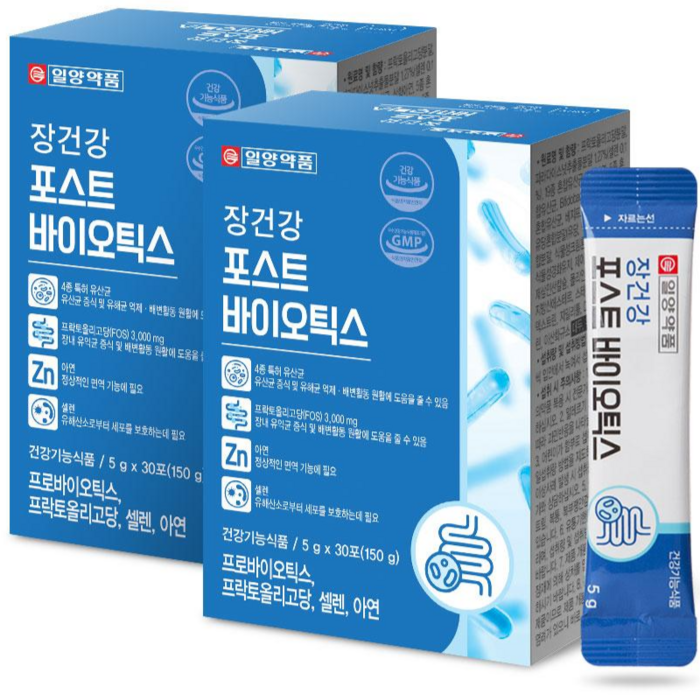 일양약품 장건강 포스트바이오틱스, 5g, 2박스 대표 이미지 - 장 영양제 추천