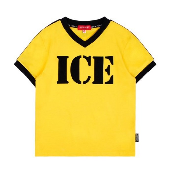 아이스비스킷 ICEBISCUIT 아이스칼럭 브이넥티셔츠 IB32TR636_YL 593829