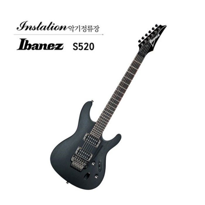 아이바네즈 IBANEZ S520 WK 슈퍼스트랫 일렉기타 블랙 플로이드브릿지 퀸텀픽업 대표 이미지 - 슈퍼스트랫 추천