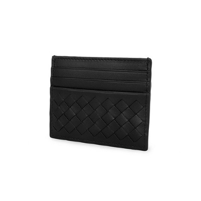 보테가베네타 BOTTEGA VENETA 522326 V4651 1000 인트레치아토 나파 카드케이스 블랙 대표 이미지 - 보테가 베네타 추천