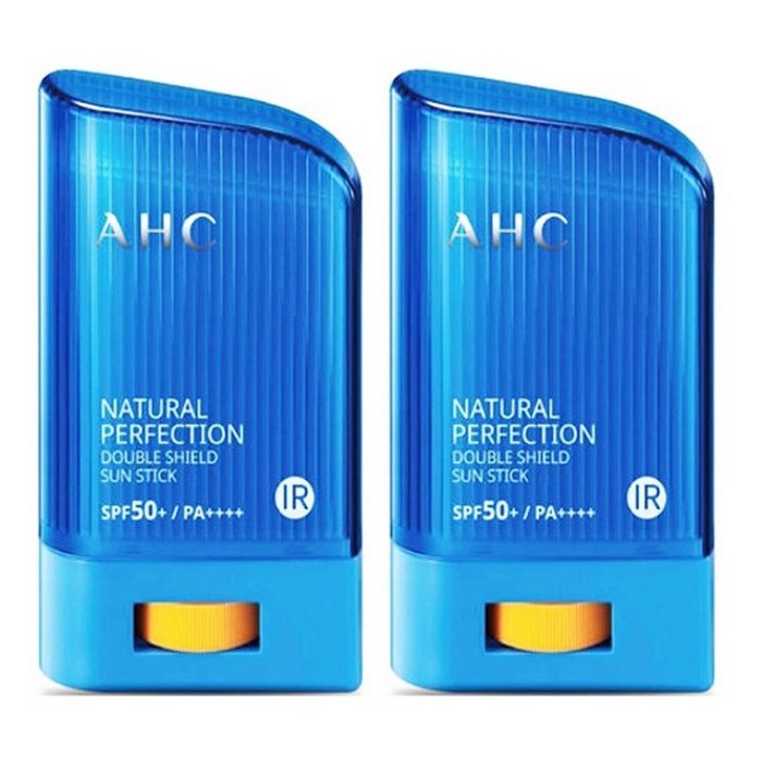 AHC 내추럴 퍼펙션 더블 쉴드 선스틱 SPF50+/PA++++, 22g, 2개