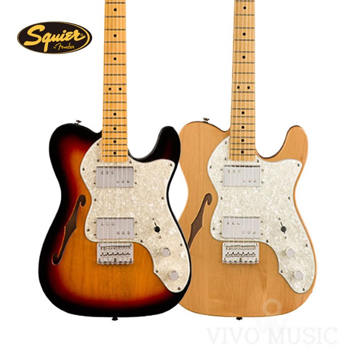 스콰이어 일렉기타 CLASSIC VIBE 70S TELECASTER THINLINE, 3color Sunburst 대표 이미지 - 스콰이어 클래식 바이브 추천