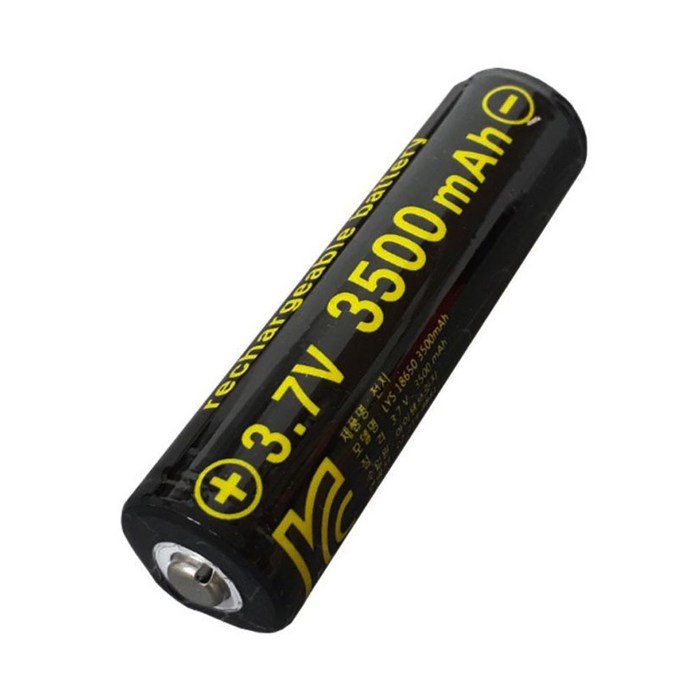 18650 삼성SDI 리튬배터리 충전지 충전기 건전지 3500mAh 2000mAh 충전건전지 충전배터리 충전밧대리 피티타임, BYD셀 용량 3500mAh 대표 이미지 - 전자담배 건전지 추천