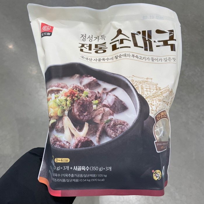 도드람 전통순대국 530g x 3입, 일반포장 동절기만 대표 이미지 - 순대국 추천