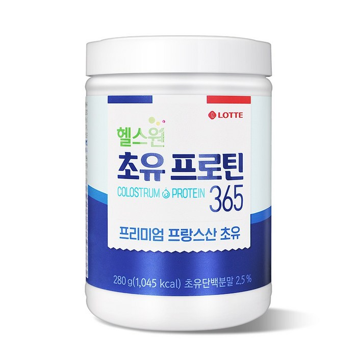 롯데헬스원 초유 프로틴 365, 280g, 1개 대표 이미지 - 마시는 프로틴 추천