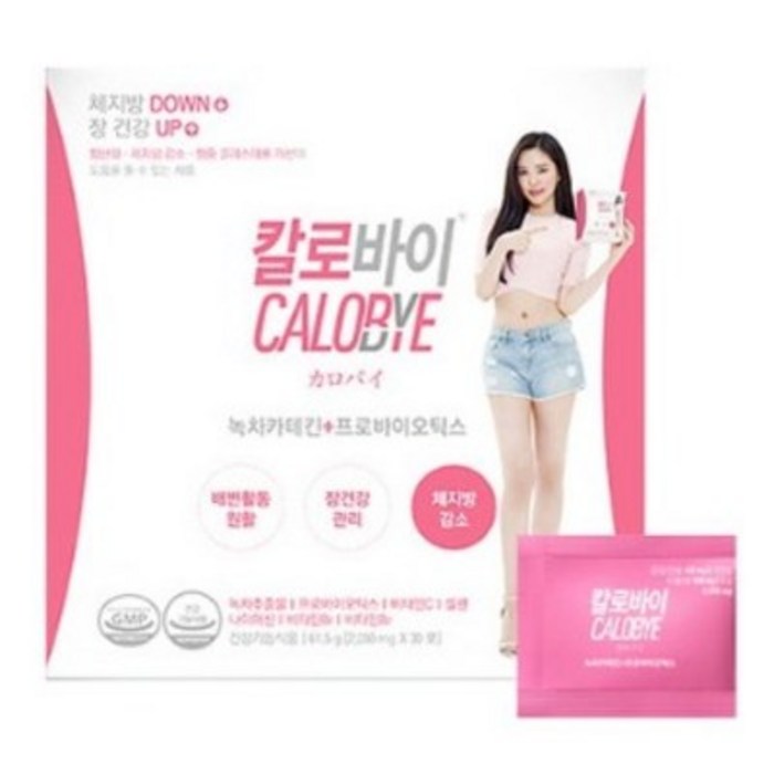 칼로바이 녹차카테킨+프로바이오틱스 다이어트식단 다이어트보조제, 61.5g, 4개 대표 이미지