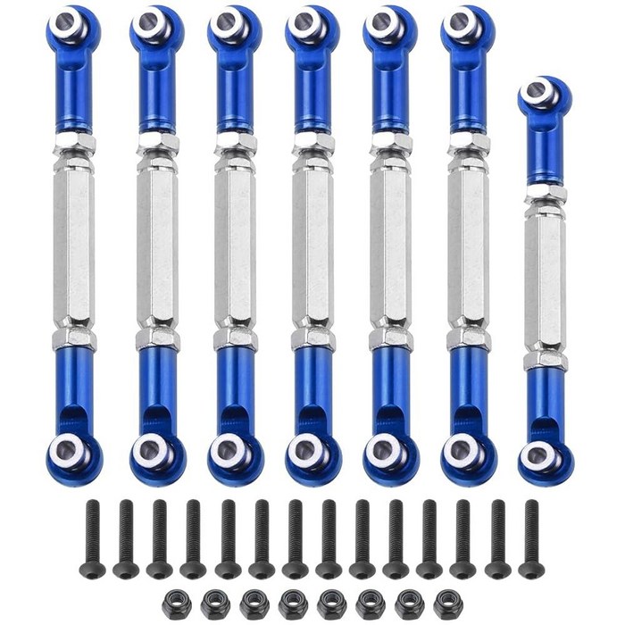 MECCANIXITY Adjustable Turnbuckles Camber Link Linkages Aluminum Alloy RC Car Steering Pull Rod Serv