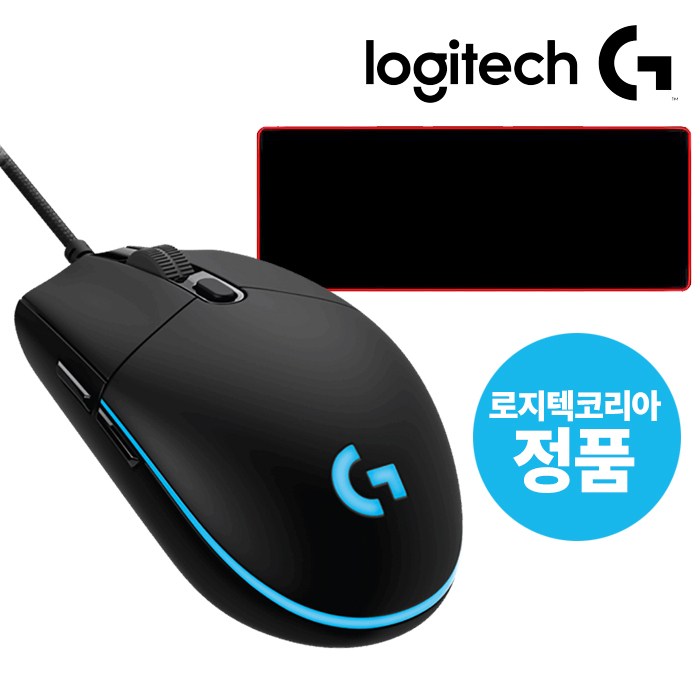 로지텍코리아 정품 로지텍G G102 2세대 Lightsync 게이밍 유선 마우스 PC방에디션+에이투비 마우스장패드 포함(병행X 해외직구X 판매자이름 에이투비 확인 후 구매요망), 블랙, G102 PC방에디션(장패드추가) 대표 이미지 - 로지텍 마우스패드 추천