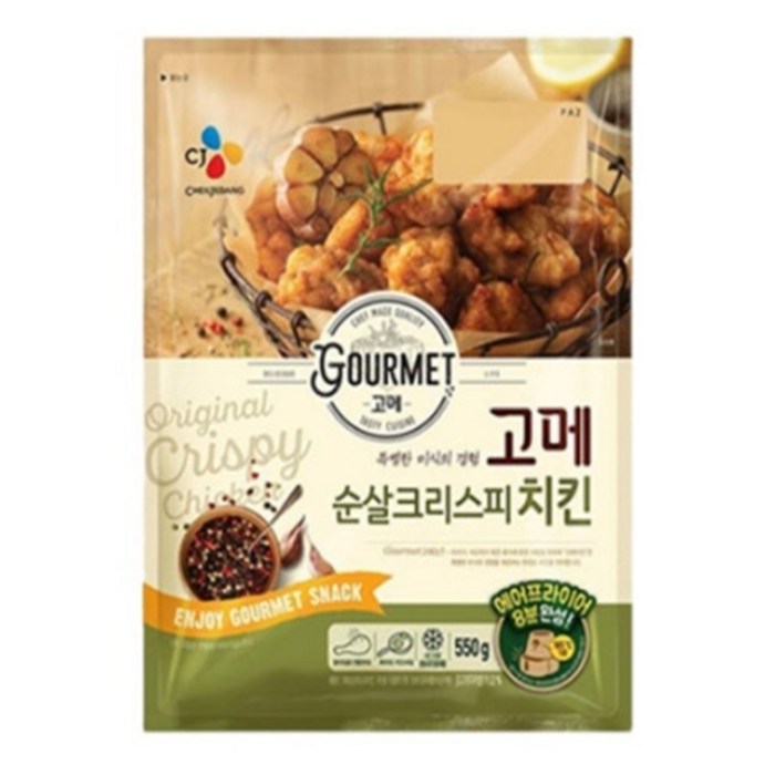 프레시안 고메치킨 순살크리스피, 550g, 3개 대표 이미지 - 고메 중화요리 추천