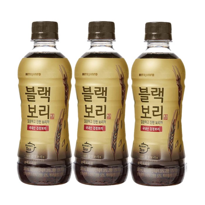 하이트진로 블랙보리 340ml (40페트), 40개 대표 이미지 - 하이트진로 추천