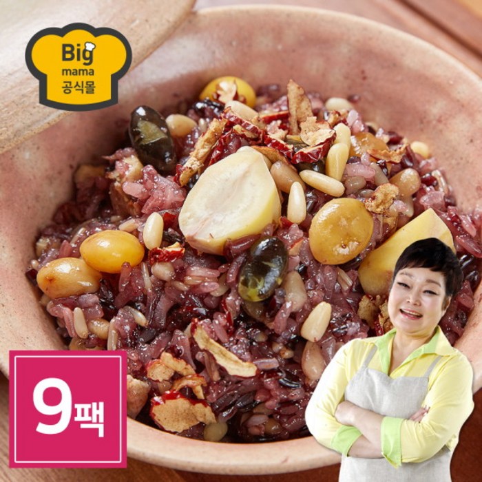 [빅마마 공식몰] 빅마마 이혜정의 꽉찬 수제 영양밥 9팩 (120g x 9개), 상세 설명 참조 대표 이미지 - 빅마마 요리 추천