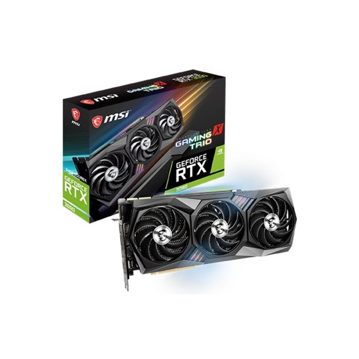 MSI 트라이프로져2 지포스 RTX 3090 게이밍 X 트리오 D6X 24GB 그래픽카드 대표 이미지 - RTX 30 시리즈 제품 추천