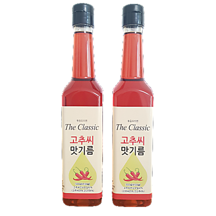 더클래식 고추기름 500ml 2개 대표 이미지 - 고추기름 추천