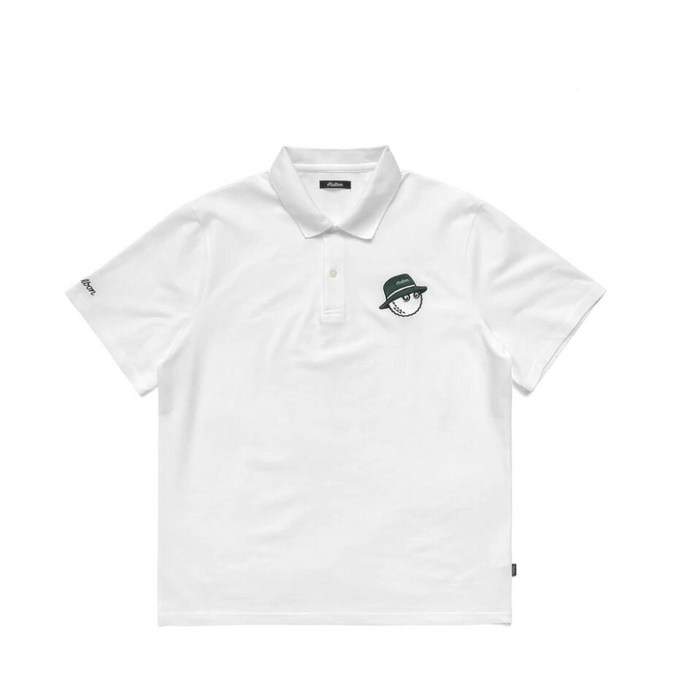 MALBON GOLF 남녀 골프 폴로 셔츠 반팔 티셔츠 멋쟁이 귀엽고 편안한 BUCKETS POLO 대표 이미지 - 골프 반팔 추천