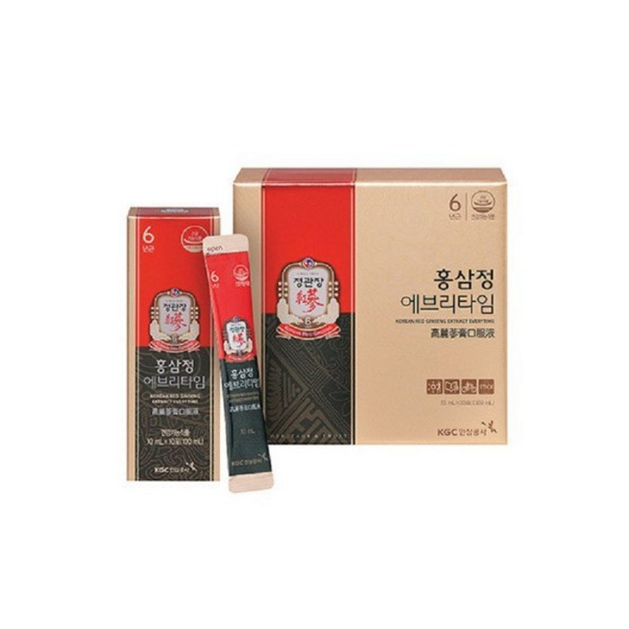 정관장 홍삼정 에브리타임 로얄 짜먹은 홍삼 10ml x 30포+쇼핑백증정 대표 이미지 - 홍삼정 에브리타임 추천