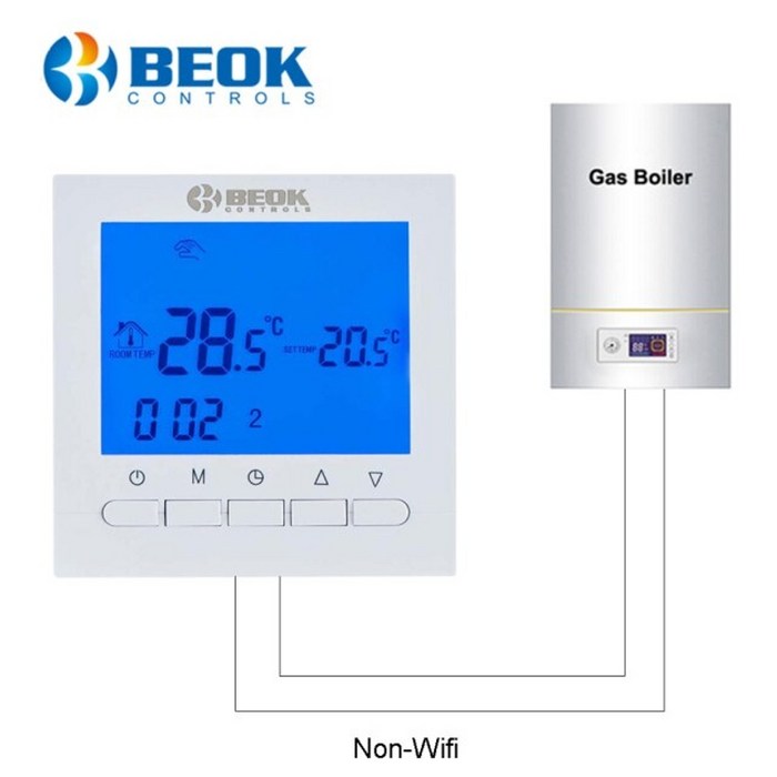 BEOK Wifi 비 Wi-Fi 실내 난방 온도 조절기 가스 보일러 용 온도 조절기 주간 프로그래밍 가능 BOT-313, 협력사, 비 Wi-Fi 블루 대표 이미지 - 가스조절기 추천