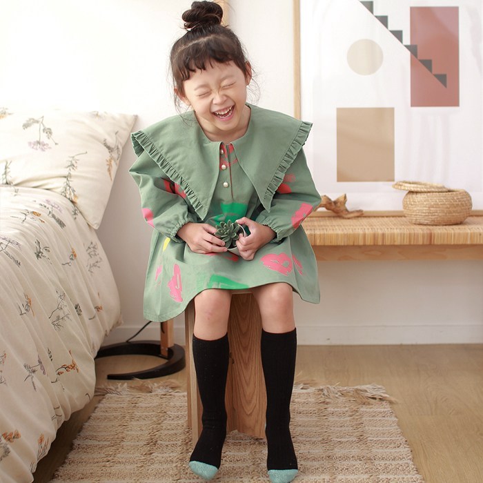 여아 아방한 빅카라 하트원피스