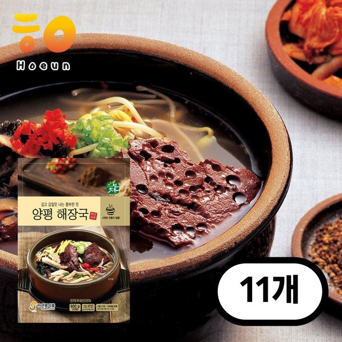 선봉식품 양평 해장국 (상온) 600 g, 11개, 600g 대표 이미지 - 양평해장국 추천