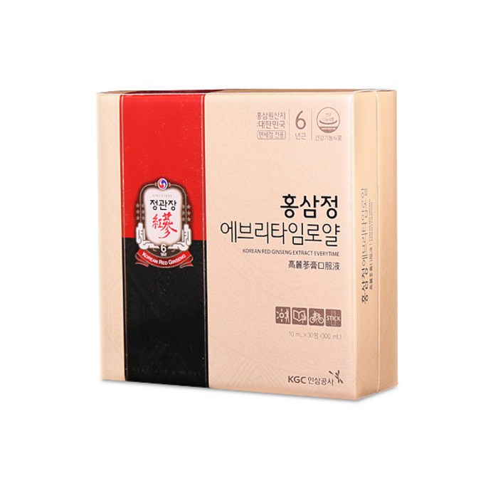 정관장 홍삼정 에브리타임 로얄 10ml X 30포 (쇼핑백 증정) 대표 이미지 - 홍삼정 에브리타임 추천