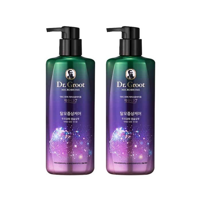닥터그루트 마이크로바이옴 캡슐 샴푸 400ml × 2개, 단품 대표 이미지 - 닥터그루트 샴푸 추천