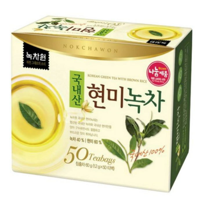 국내산현미녹차 1.2g 50T, 60g, 1개 대표 이미지 - 다이어트 차 추천