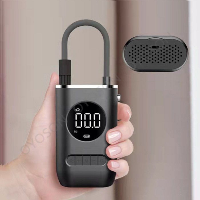 [OYOSON]타이어공기압주입기 무선 휴대용 스마트 에어펌프 USB 충전 자동차 타이어 체크 측정 공기 주입기 추천한다 대표 이미지 - 자동차 에어펌프 추천