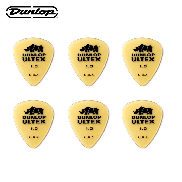 지엠뮤직_세트(6)던롭피크 421R1.0 ULTEX STD 1.0mm 울텍스 스탠다드 Dunlop PICK (No.17세트), 6개입 대표 이미지 - 던롭 피크 추천