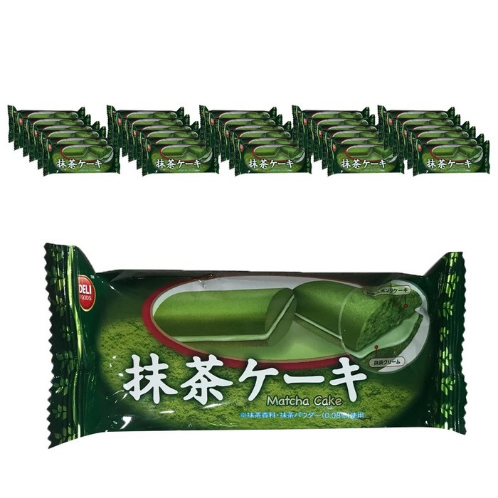 델리 말차 케이크 대용량 행사용, 18g, 50개 대표 이미지 - 말차 케이크 추천