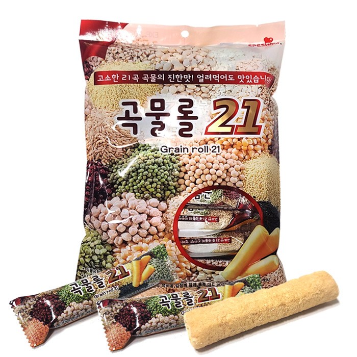 곡물롤 21 180g 1+1(총36봉) /, 곡물롤 180g 1+1 대표 이미지 - 맛있는 과자 추천