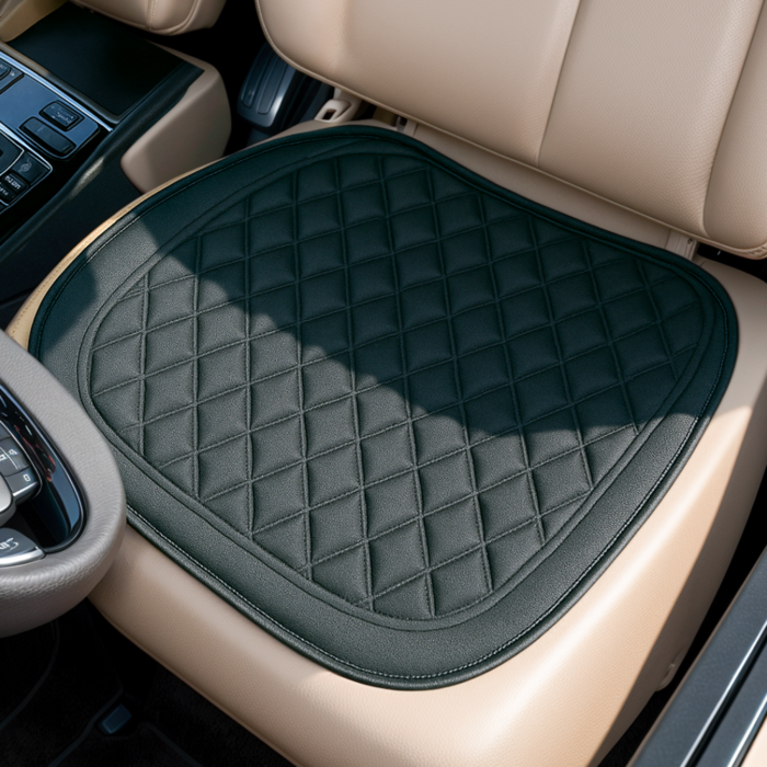 엘루드 자동차 차량용 방석 운전석, 1개, 블랙