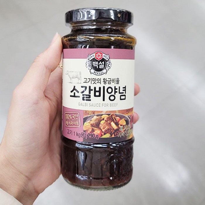 백설 소갈비 양념 290G x 3개, 단품, 단품 대표 이미지 - 소갈비양념 추천