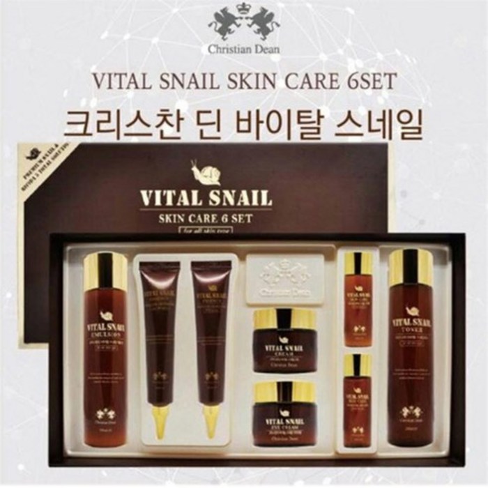 크리스찬딘 바이탈 스네일 8종세트 달팽이 크림 주름 개선 탄력 수분 보습 엄마선물 효도선물 명절선물 대표 이미지 - 엄마 화장품 추천