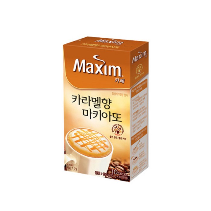 맥심 카페 카라멜 마끼아또 10T, 13g, 50개 대표 이미지 - 달달한 커피 추천