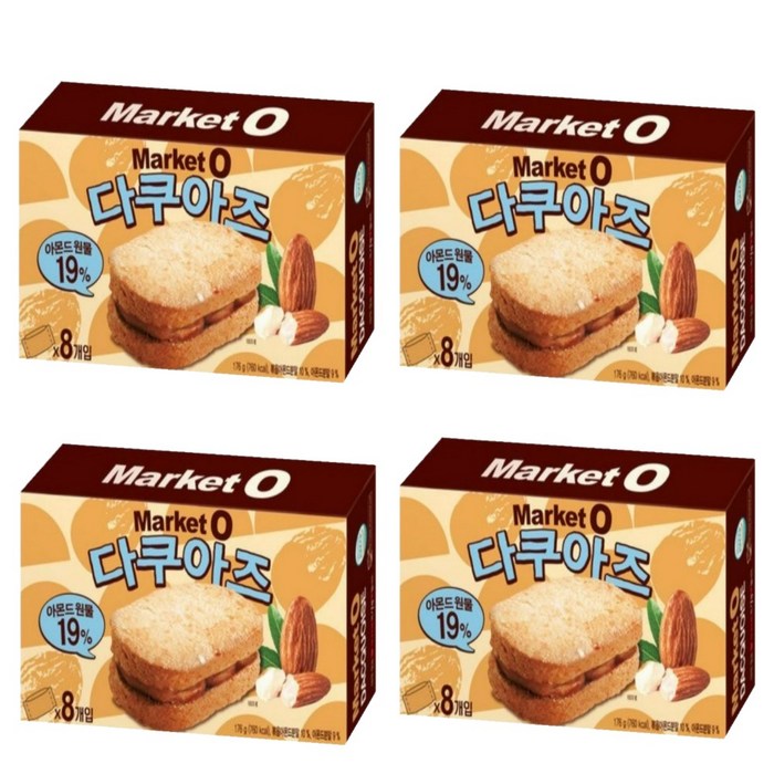 오리온 마켓 오 다쿠아즈, 176g, 4박스 대표 이미지 - 다쿠아즈 추천
