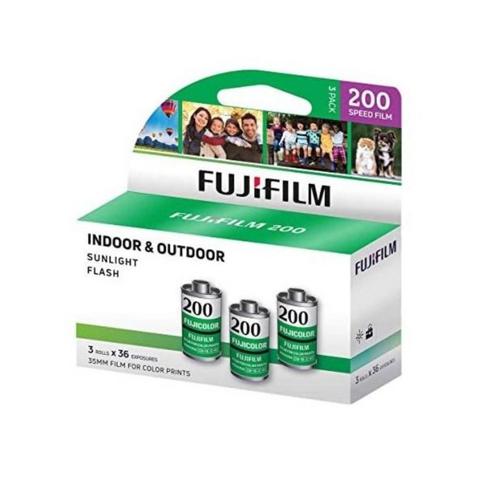 후지 컬러필름 C200-36컷/멀티팩(3롤) FUJI C200 2022.04 Film Box