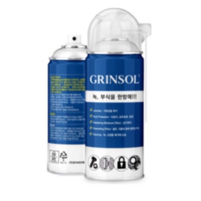 그린솔 / 윤활방청제 / 다목적 윤활방청제 / GRINSOL / 녹 방지 / 부식 방지 / 360mL, 1개 대표 이미지 - 녹 제거 추천