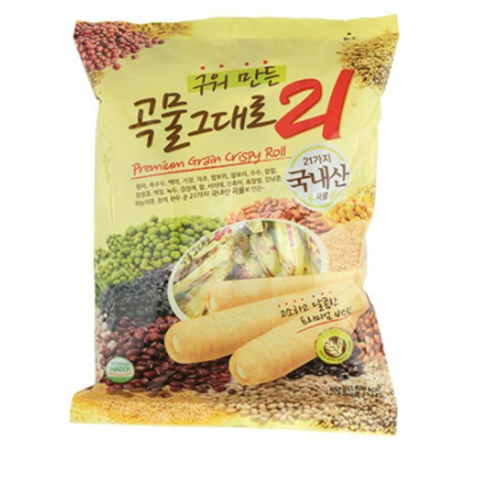 곡물그대로21 크리스피롤, 650g, 3개 대표 이미지 - 크리스피롤 추천