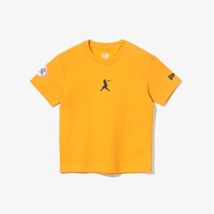 [뉴에라키즈] 뉴욕 양키스 요기 베라 X 뉴에라 빅 로고 티셔츠 옐로우(12592375)