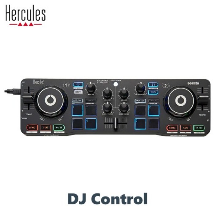 HERCULES DJ Control Starlight 허큘리스 디제이컨트롤러 SERATO 대표 이미지 - 디제이 컨트롤러 추천