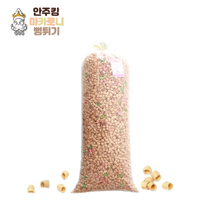 마카로니 과자 (박스포장) 3kg 대롱과자 대용량 업소용 벌크, 1개 대표 이미지 - 뻥과자 추천