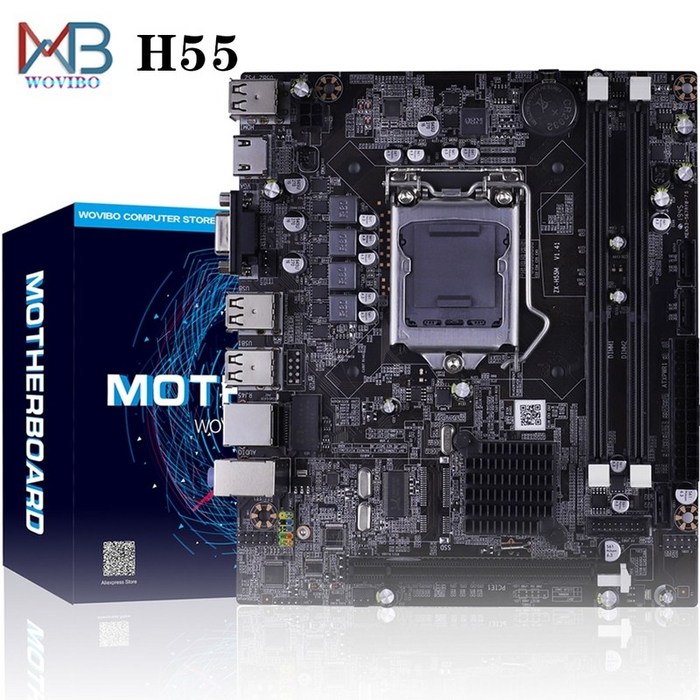 메인보드 박격포 H55 마더 LGA 1156 DDR3 메모리 인텔 LGA1156 데스크탑 I3 I5 I7 Xeon x3470 컴퓨터 Placa Mae, 협력사 대표 이미지 - 채굴용 메인보드 추천