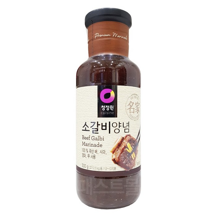 청정원 소갈비양념, 500g, 1개 대표 이미지 - 소갈비양념 추천