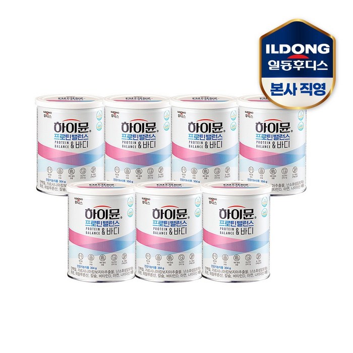 일동후디스 하이뮨 프로틴 밸런스 앤 바디 7캔 (체지방관리/가르시니아/히알루론산), 304g, 7개 대표 이미지 - 가르니시아 유산균 추천